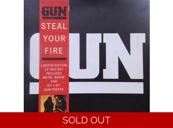 Gun – Steal Your Fire - UK Limited Edition 4 Track 12" Box Set